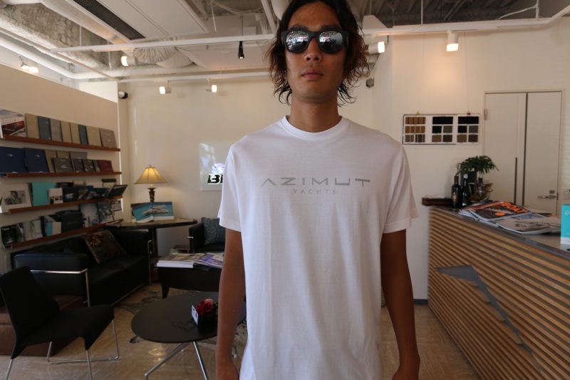 AZIMUT Tシャツ・メンズ（ホワイト）
