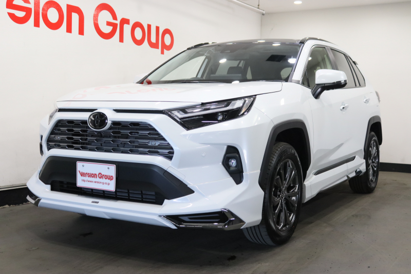 トヨタ RAV4 ハイブリッド　G　新車保証継承継承付　ワンオーナー　禁煙車　モデリスタ　パノラマルーフ　デジタルインナーミラー　メモリーナビ　フルセグ　全周囲カメラ　BSM　PKSB　セーフティセンス　ワイヤレス充電　パワーバックドア