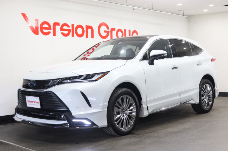 トヨタ ハリアー ハイブリッド Z　レザーパッケージ　新車保証継承付　モデリスタ　調光パノラマルーフ　本革　デジタルインナーミラー　JBL　全周囲カメラ　メモリーナビ　フルセグ　セーフティセンス　BSM　パワーバックドア　ドラレコ　19AW