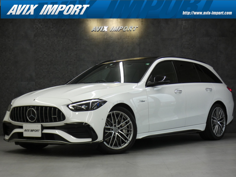 AMG Cクラス C43 4MATIC SW(BSG搭載ﾓﾃﾞﾙ) 新車保証 現行型 禁煙 1ｵｰﾅｰ ﾊﾟﾉﾗﾏSR 黒革 HUD RSP ﾃﾞｨｽﾄﾛ MBUX AppleCarPlay ﾃﾞｼﾞﾀﾙｺｯｸﾋﾟｯﾄD ARﾅﾋﾞTV Burmester3D AMGﾊﾟﾌｫｰﾏﾝｽｽﾃｱﾘﾝｸﾞ 前席M付Pｼｰﾄ&ｼｰﾄﾋｰﾀｰ&ﾍﾞﾝﾁﾚｰﾀｰ 全周C DIGITALﾗｲﾄ Pﾄﾗﾝｸ AMG19AW
