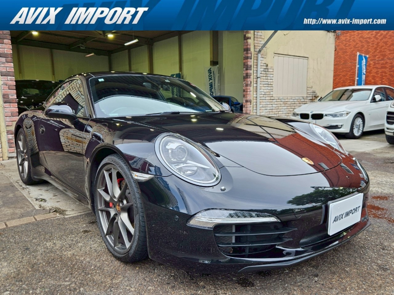 ポルシェ 911(Type991.1) ｶﾚﾗS 右H正規D車 7速PDK ｽﾎﾟｰﾂｸﾛﾉPKG 黒革 ｼｰﾄﾋｰﾀｰ 社外ﾅﾋﾞ地ﾃﾞｼﾞ ﾊﾞｲｷｾﾉﾝﾍｯﾄﾞﾗｲﾄ(PDLS) LEDﾃｰﾙ 電動格納ﾐﾗｰ PASM 純正20ｲﾝﾁAW 禁煙車