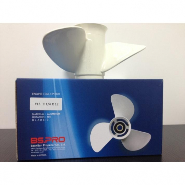 BAEKSAN PROPELLER CO.,LTD Y15 9 1/4 X 9 ヤマハ船外機用プロペラ（社外品）・BAEKSAN PROPELLER‐9.9馬力～15馬力 ベクサンプロペラ