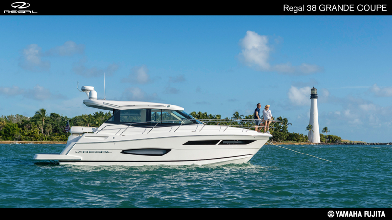 リーガル 38 GRANDE COUPE ボート遊びの新たなスタンダードを築く卓越のグランドクーペ Regal 38 GRANDE COUPE 2024年モデル新艇予約受付中!!