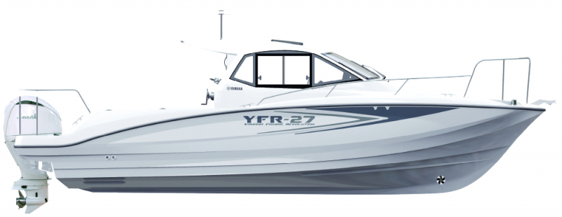 ヤマハ YFR-27HMEX ●若狭湾即納可●希少1台のみ新入荷！※最新ヘルムマスターEX＆ 船外機ホワイト塗装仕様