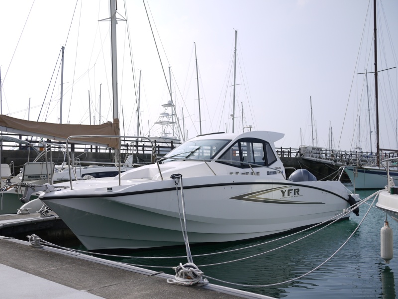 中古艇 ボート 海上係留場所付き！日産FSB500TS 船外機