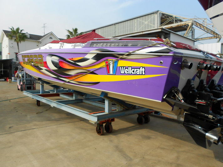 中古艇情報 ウェルクラフト スカラブ43 エンジン3基！！ | 中古