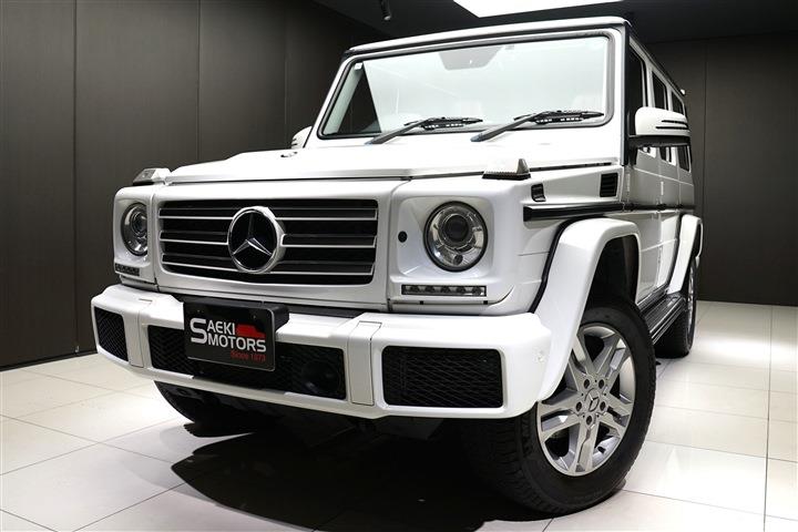 メルセデスベンツ Gクラス 2017年ﾓﾃﾞﾙ G350d ﾗｸﾞｼﾞｭｱﾘｰﾊﾟｯｹｰｼﾞ ｱﾀﾞﾌﾟﾃｨﾌﾞﾀﾞﾝﾋﾟﾝｸﾞｼｽﾃﾑ RHD ﾎﾟｰﾗｰﾎﾜｲﾄ