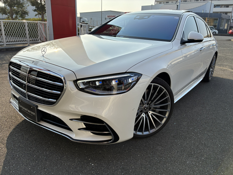 メルセデスベンツ Sクラス S500　4マチック　AMGライン ディーラー車　前後ヒーター＆ベンチレーター付き電動ブラックナッパレザーシート 本革巻ウッドステアリング パノラミックスライディングルーフ