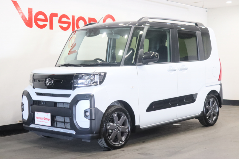 ダイハツ タント ファンクロスターボ　新車保証継承付　ワンオーナー　ターボ　ツートーンカラー　スマートクルーズパック　9inディスプレイオーディオ　フルセグ　Bカメラ　クルコン　クリアランスソナー　衝突被害軽減　シートヒーター　15AW