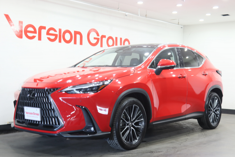 レクサス NX NX350h　バージョンL　全国3年保証付　マークレビンソン　パノラマルーフ　3眼LED　デジタルインナーミラー　全周囲カメラ　メモリーナビ　フルセグ　クリアランスソナー　レーンアシスト　パークアシスト　衝突被害軽減　BSM