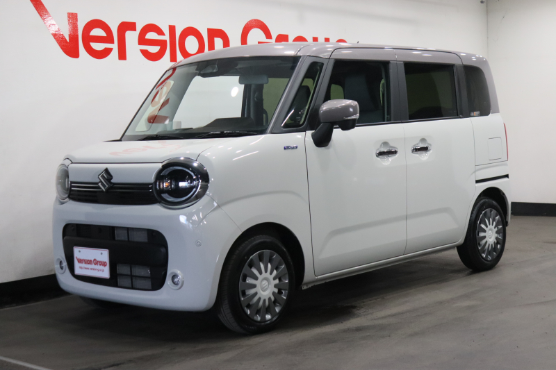 スズキ ワゴンRスマイル ハイブリッドX　新車保証継承付　メモリーナビ　フルセグ　全周囲カメラ　HUD　ソフトベージュメタリックトープグレージュ2トーンルーフ　スズキセーフティサポート　両側電動スライドドア　ベンチシート　LEDライト