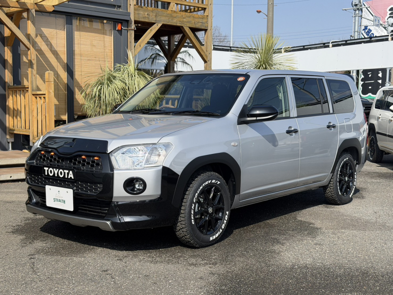 トヨタ プロボックスバン GX　ハイブリッド　BLACK EDHITION　ワイドグリル　フロントアンダーガード　フェンダートリム　リアアンダーガード　ルーフスポイラー　アルミホイール　LEDキット　ウッドステアリング　ナビ　ETC2．0　ドライブレコーダー