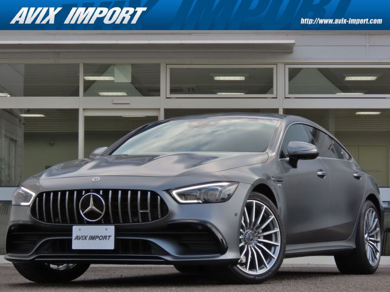 AMG GT 4ドアクーペ GT43 4MATIC+(ISG搭載ﾓﾃﾞﾙ) AMG RIDE CONROL+PKG NEWｽﾃｱﾘﾝｸﾞ SR  黒革 ﾊﾟﾜｰｼｰﾄ&ｼｰﾄﾋｰﾀｰ&ﾍﾞﾝﾁﾚｰﾀｰ ﾚｰﾀﾞｰｾｰﾌﾃｨPKG ACC HUD ﾅﾋﾞ/TV/全周ｶﾒﾗ AMG20AW 禁煙 1ｵﾅ