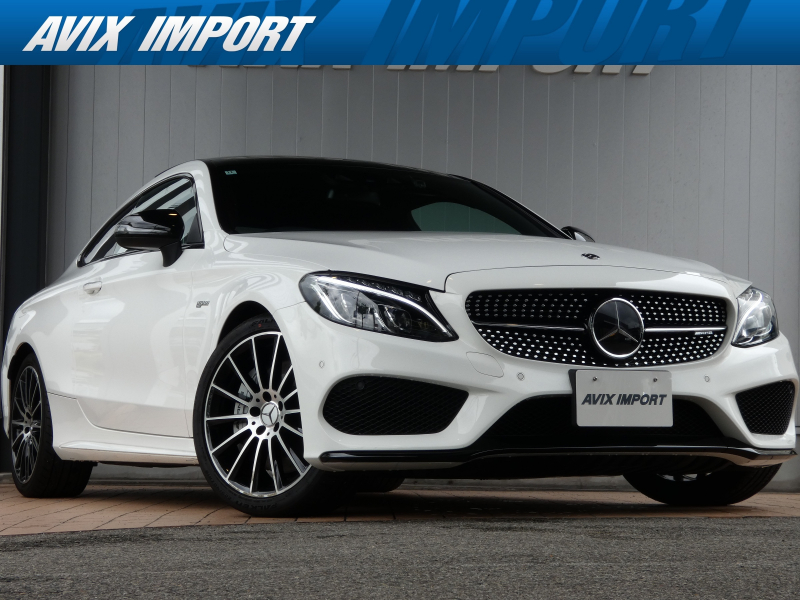 AMG Cクラス C43 4MATIC ｸｰﾍﾟ 赤革 ﾊﾟﾉﾗﾏSR  RSP 純正HDDﾅﾋﾞ 地ﾃﾞｼﾞ Bｶﾒﾗ ﾊﾟﾜｰｼｰﾄ ｼｰﾄﾋｰﾀｰ Brumesterｻｳﾝﾄﾞ HUD ｴｱﾊﾞﾗﾝｽPKG AMG19AW 右H 禁煙 下取車 正規D車