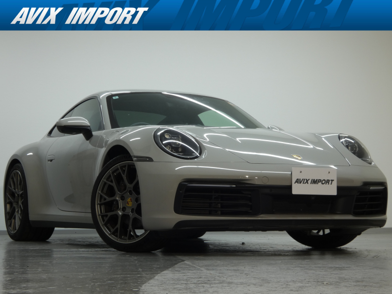 ポルシェ 911(Type992) ｶﾚﾗ 右H正規D車 水平対向6気筒ﾂｲﾝﾀｰﾎﾞ 8速PDK ｽﾎﾟｰﾂｸﾛﾉPKG 灰革 14Wayﾒﾓﾘｰ付ﾊﾟﾜｰｼｰﾄ ｼｰﾄﾋｰﾀｰ PCMﾅﾋﾞ(10.9ｲﾝﾁ) 全周ｶﾒﾗ＆PAS ｸﾙｺﾝ&LCA LEDﾍｯﾄﾞﾗｲﾄ(PDLSﾌﾟﾗｽ付) 電格ﾐﾗｰ ｺﾝﾌｫｰﾄA ｽﾎﾟｰﾂｴｸﾞｿﾞｰｽﾄ PASM 純正20/21ｲﾝﾁAW 禁煙