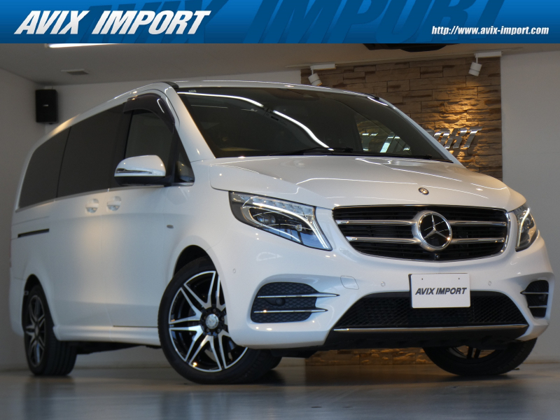 メルセデスベンツ Vクラス V220d Sports Long ﾚｰﾀﾞｰｾｰﾌﾃｨPKG ﾊﾟﾉﾗﾏSR 黒革 ﾘｱｴｱｺﾝ LEDﾍｯﾄﾞﾗｲﾄ 純正HDDﾅﾋﾞ地ﾃﾞｼﾞ360°ｶﾒﾗ 後席ﾂｲﾝﾓﾆﾀｰ burmesterｻｳﾝﾄﾞ AMG19AW 禁煙 正規D車