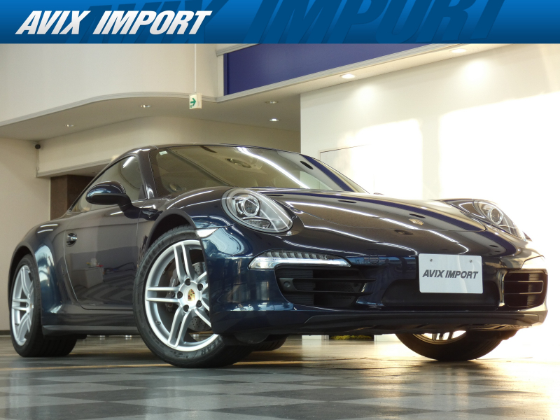 ポルシェ 911(Type991.1) ｶﾚﾗ4 正規D車 右H 7速PDK 黒革 ｼｰﾄﾋｰﾀｰ ｾﾐﾊﾟﾜｰｼｰﾄ 純正ﾅﾋﾞ地ﾃﾞｼﾞ ﾊﾞｯｸｶﾒﾗ＆PDC ｷｾﾉﾝﾍｯﾄﾞﾗｲﾄ  純正19AW