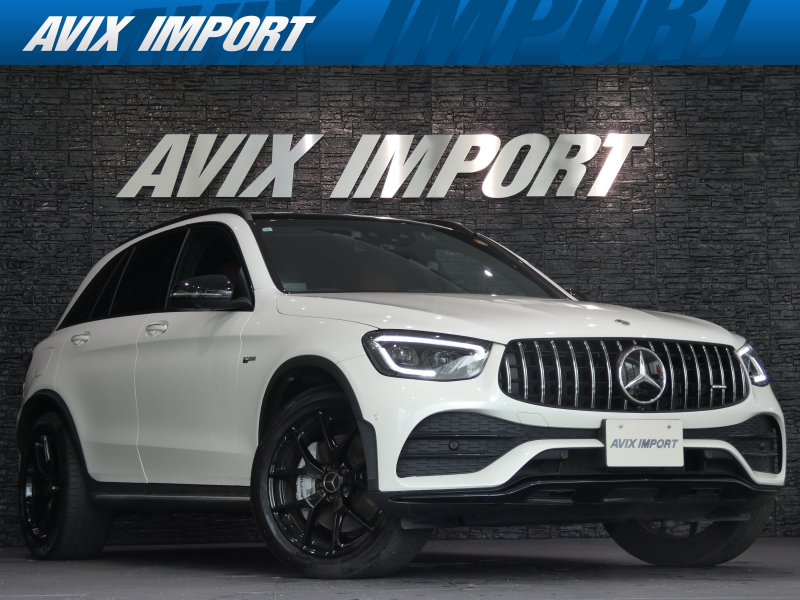 AMG GLC GLC43 4MATIC ﾚｻﾞｰｴｸｽｸﾙｰｼﾌﾞPKG 後期型 ﾊﾟﾉﾗﾏSR ﾚｰﾀﾞｰｾｰﾌﾃｨPKG 赤黒革 HUD Burmesterｻﾗｳﾝﾄﾞ 純正MBUXﾅﾋﾞ 360°ｶﾒﾗ ｼｰﾄH ﾍﾞﾝﾁﾚｰｼｮﾝ 純正20AW 禁煙 正規ﾃﾞｨｰﾗｰ車