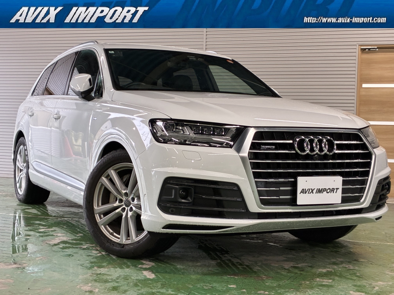 アウディ Q7 2.0TFSIｸﾜﾄﾛ S line-PKG 7ｼｰﾀｰPKG 黒革 ｼｰﾄﾋｰﾀｰ 4ｿﾞｰﾝAC MMIﾅﾋﾞ 全周ｶﾒﾗ＆ﾊﾟｰｸｱｼｽﾄ ACC＆ﾚｰﾝｱｼｽﾄ ﾘｱｱｼｽﾀﾝｽPKG ﾊﾞｰﾁｬﾙCP ﾏﾄﾘｸｽLED 電動Rｹﾞｰﾄ Dｵｰﾙﾎｲｰﾙｽﾃｱ＆ｴｱｻｽ 純正20ｲﾝﾁAW