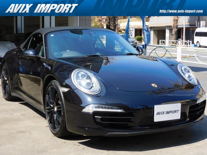ポルシェ 911(Type991.1) ｶﾚﾗ4 Cabriolet 特別仕様車 Black Edition 右H正規D車 7速PDK ｽﾎﾟｰﾂｸﾛﾉPKG 黒幌 黒革 ｼｰﾄﾋｰﾀｰ 純正ﾅﾋﾞ地ﾃﾞｼﾞ BOSEｻｳﾝﾄﾞ Bｶﾒﾗ&PAS ｸﾙｺﾝ LEDﾍｯﾄﾞﾗｲﾄ(PDLSﾌﾟﾗｽ付) 電格ﾐﾗｰ ｽﾎﾟｰﾂｴｸﾞｿﾞｰｽﾄ PASM 黄ｷｬﾘﾊﾟｰ 純正20ｲﾝﾁAW(ﾌﾞﾗｯｸ)
