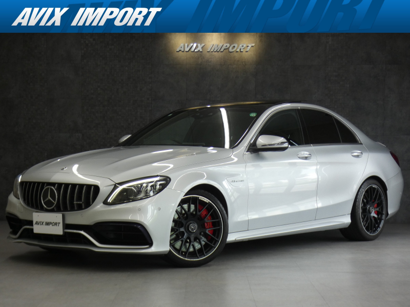 AMG Cクラス C63 S ｺﾝﾌｫｰﾄPKG 後期型 禁煙 黒白革 ﾊﾟﾉﾗﾏSR AMGﾊﾟﾌｫｰﾏﾝｽｴｸﾞｿﾞｰｽﾄS HUD RSP ﾃﾞｨｽﾄﾛ ﾅﾋﾞTV FMAM Bluetooth AppleCarPlay 12.3ｺｯｸﾋﾟｯﾄD Bｶﾒﾗ Burmester 前席M付Pｼｰﾄ&Sﾋｰﾀｰ Pﾄﾗﾝｸ ﾚｯﾄﾞｷｬﾘﾊﾟｰ AMGﾏｯﾄﾌﾞﾗｯｸ鍛造19AW