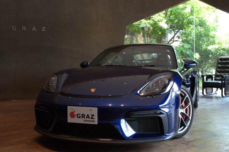ポルシェ 718 ケイマン GT4　右H　ゲンチアンブルー　PDLS
