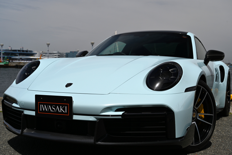 ポルシェ 911(Type992) 最上級グレードターボS正規ディーラー車法人1オナ禁煙屋根保管雨天未使用新車同様0.9万Km右ハンドルOPスポーツエキゾーストOPCCBスポーツデザインPKG純正21インチアルミBOSEサウンド純正ナビBカメラ特注フルプロテクションムルワイホワイトラッピング（元色ブラック）全ディーラー徹底整備豪華装備必見！！