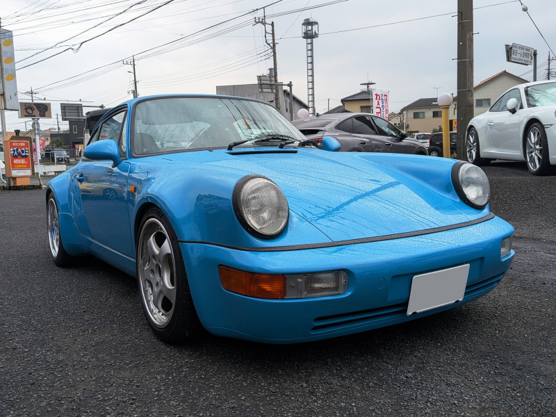 ポルシェ 911(Type964) ターボLOOK 5MT ハイカム エンジンオーバーホール済 マイアミブルー(オールペイント) 各種レストア済
