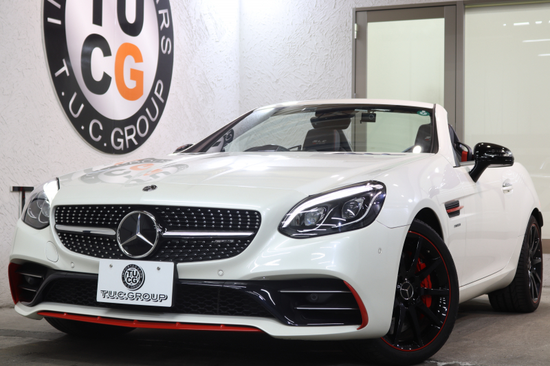 AMG SLC SLC43 ﾚｯﾄﾞｱｰﾄｴﾃﾞｨｼｮﾝ ﾚｰﾀﾞｰｾｰﾌﾃｨPKG　特別仕様車 1ｵｰﾅｰ ｷｰﾚｽｺﾞｰ 黒/銀本革 ｴｱｽｶｰﾌ ﾏｼﾞｯｸｽｶｲR HDDﾅﾋﾞTV&ｷｬﾝｾﾗｰ ｽﾏﾎ連携 harman/kardon ﾊﾞｯｸｶﾒﾗ PTS LEDﾗｲﾄ ﾚｯﾄﾞｱｸｾﾝﾄﾊﾟｰﾂ AMG専用装備&ﾁｭｰﾆﾝｸﾞ 9AT　2年保証