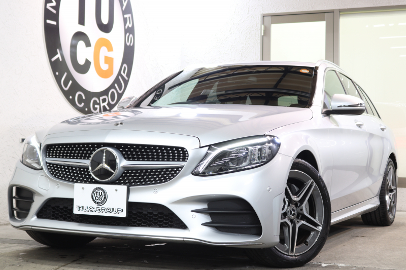 メルセデスベンツ Cクラス C220dｽﾃｰｼｮﾝﾜｺﾞﾝ AVG AMGﾗｲﾝ ﾚｰﾀﾞｰｾｰﾌﾃｨPKG　後期 MEｺﾈｸﾄ ｷｰﾚｽｺﾞｰ 黒革 HDDﾅﾋﾞTV ｽﾏﾎ連携 ﾊﾞｯｸｶﾒﾗ PTS LEDﾗｲﾄ 自動Rｹﾞｰﾄ AMGｴｱﾛ&18AW ｴｱｻｽ 9AT　2年保証