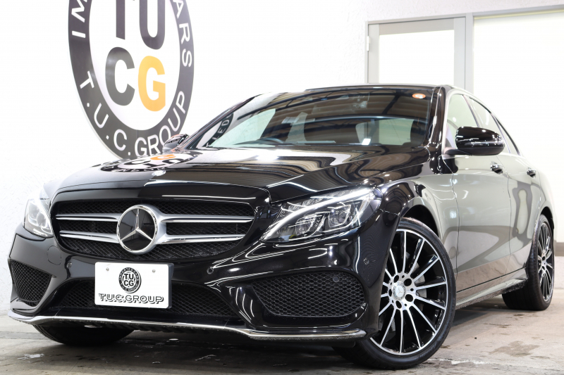 メルセデスベンツ Cクラス C250 ｽﾎﾟｰﾂ ﾚｻﾞｰｴｸｽｸﾙｰｼﾌﾞ&ﾚｰﾀﾞｰｾｰﾌﾃｨPKG　中期 ｷｰﾚｽｺﾞｰ 黒本革 ﾍｯﾄﾞｱｯﾌﾟD HDDﾅﾋﾞTV BT音楽 ﾌﾞﾙﾒｽﾀｰ ﾊﾞｯｸｶﾒﾗ PTS LEDﾗｲﾄ ﾊﾝｽﾞﾌﾘｰA AMGｴｱﾛ&19AW ﾀﾞｲﾅﾐｯｸS 9AT　2年保証