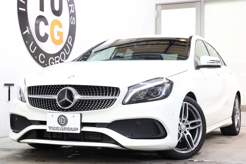 メルセデスベンツ Aクラス A180ｽﾎﾟｰﾂ ﾍﾞｰｼｯｸ&ﾚｰﾀﾞｰｾｰﾌﾃｨPKG　後期 ｷｰﾚｽｺﾞｰ ﾚｻﾞｰDINAMICAｼｰﾄ HDDﾅﾋﾞTV ｽﾏﾎ連携 ﾊﾞｯｸｶﾒﾗ PTS LEDﾗｲﾄ AMGｴｱﾛ&18AW ﾀﾞｲﾅﾐｯｸｾﾚｸﾄ　2年保証