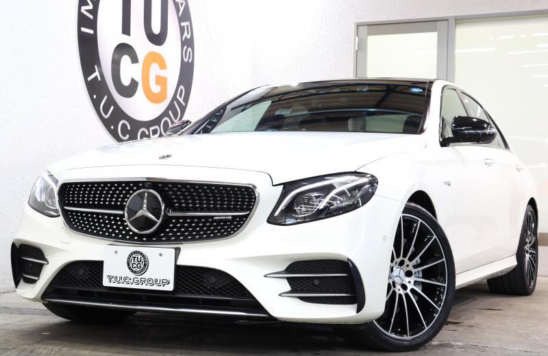 AMG Eクラス E43 4MATIC ﾚｰﾀﾞｰｾｰﾌﾃｨPKG　ｷｰﾚｽｺﾞｰ 黒本革 ﾊﾟﾉﾗﾏSR ﾍｯﾄﾞｱｯﾌﾟD HDDﾅﾋﾞTV ｽﾏﾎ連携 ﾌﾞﾙﾒｽﾀｰ 360ｶﾒﾗ PTS LEDﾗｲﾄ ﾊﾝｽﾞﾌﾘｰA AMG専用装備&ﾁｭｰﾆﾝｸﾞ ﾀﾞｲﾅﾐｯｸS 9AT　2年保証