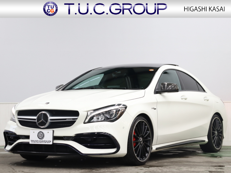 AMG CLAクラス CLA45 4MATIC ﾚｰﾀﾞｰSP　黒革 ｼｰﾄﾋｰﾀｰ 純正HDDﾅﾋﾞTV Bluetooth Carplay Bｶﾒﾗ LEDﾊｲﾊﾟﾌｫｰﾏﾝｽﾍｯﾄﾞﾗｲﾄ AMGｻｽﾍﾟﾝｼｮﾝ AMG強化ﾌﾞﾚｰｷ AMGｽﾎﾟｰﾂｽﾃｱﾘﾝｸﾞ  AMGｴｱﾛ&19ｲﾝﾁAW　2年保証付