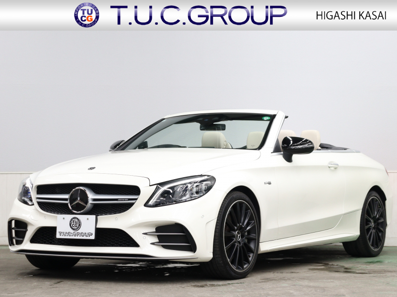 AMG Cクラス C43 4MATIC ｶﾌﾞﾘｵﾚ AMGｱﾄﾞﾊﾞﾝｽﾄﾞ&ﾚｰﾀﾞｰSP　白革 ｴｱｽｶｰﾌ 青幌 純正ﾅﾋﾞTV ﾌﾞﾙﾒｽﾀｰS ﾍｯﾄﾞｱｯﾌﾟD ACC Bluetoothｵｰﾃﾞｨｵ AMGｽﾃｱﾘﾝｸﾞ AMGｴｸﾞｿﾞｰｽﾄｼｽﾃﾑ AMGｴｱﾛ&19ｲﾝﾁAW　2年保証