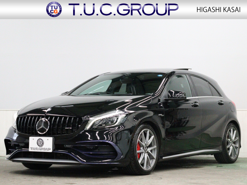 AMG Aクラス A45 4MATIC ﾚｰﾀﾞｰSP　後期 黒革 ﾊﾟﾉﾗﾏSR 純正ﾅﾋﾞ TV Bｶﾒﾗ Carplay LEDﾊﾟﾌｫｰﾏﾝｽﾍｯﾄﾞﾗｲﾄ AMGｻｽﾍﾟﾝｼｮﾝ AMGﾊﾟﾌｫｰﾏﾝｽｴｸﾞｿﾞｰｽﾄ AMG強化ﾌﾞﾚｰｷ AMGｴｱﾛ&18ｲﾝﾁAW　2年保証付