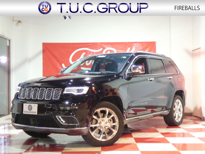 ジープ グランドチェロキー ｻﾐｯﾄ　正規D車 2019yﾓﾃﾞﾙ 黒革 ｻﾝﾙｰﾌ 純正20ｲﾝﾁAW Aｶｰﾌﾟﾚｲ Bｶﾒﾗ　2年保証