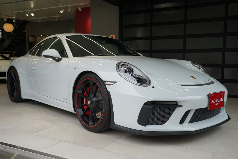 ポルシェ 911(Type991.2) GT3　ツーリングPKG　ディーラー車　6速MT　キャララホワイトメタリック　スポーツバケットシート　フロントプロテクションフィルム施工済み