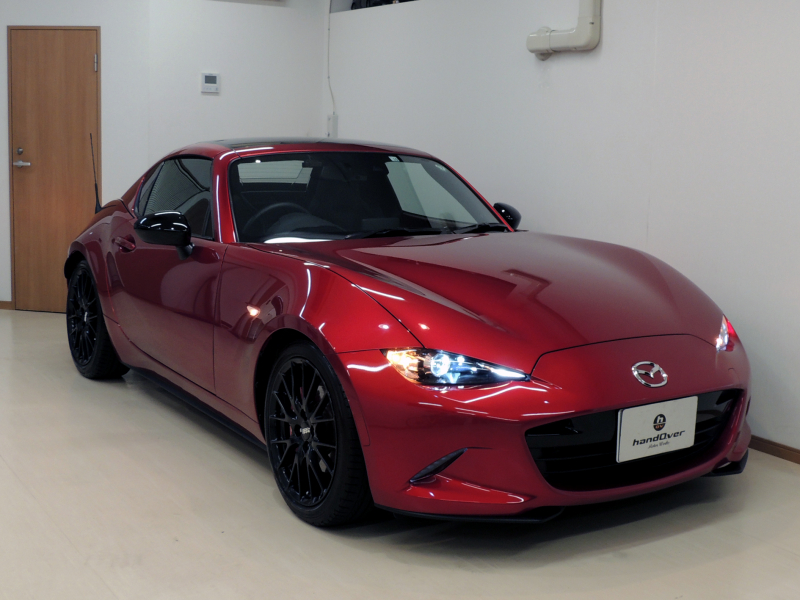 マツダ ロードスターRF RSユーザー様買取車両　メーカーオプションBBS17インチ　ブレンボキャリパー　マツダスピードタワーバー　社外オプション　オートエグゼ車高調キット　ODULAマフラー　オリジナルパーツ有  ガレージ保管　BOSEサウンドシステム　シートヒーター　リアパークセンサー　バックカメラ　LEDヘッドライトドライブレコーダ