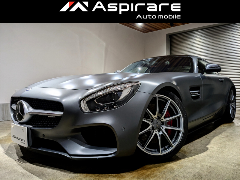 AMG GT GT　V8エンジン　エクスクルーシブパッケージ　パノラミックルーフ　セレナイトグレーマグノカラー　レーダーセーフティー　Burmester　HDDナビTV　リアカメラ　純正19インチAW