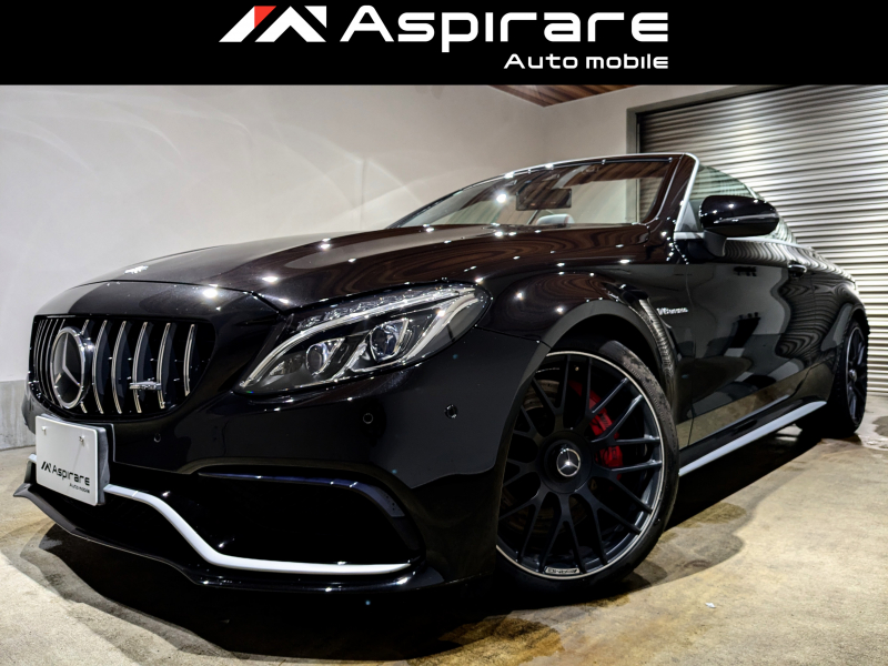 AMG Cクラス C63Sカブリオレ　エクスクルーシブPKG　Burmesterサウンド　レッド×ブラックレザー　パナメリカーナグリル　レッドトップ　デジタルインナーミラー　ユーザー買取車