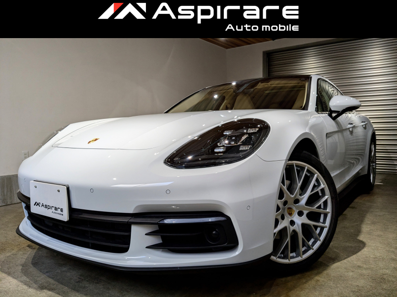 ポルシェ パナメーラ 3.0　V6　パノラマサンルーフ　ホワイトレザーインテリア　ブラウンレザー　4ゾーンエアコン　アダプティブクルーズコントロール　LCA　LKA　21インチAW　エントリーD　全方位カメラ