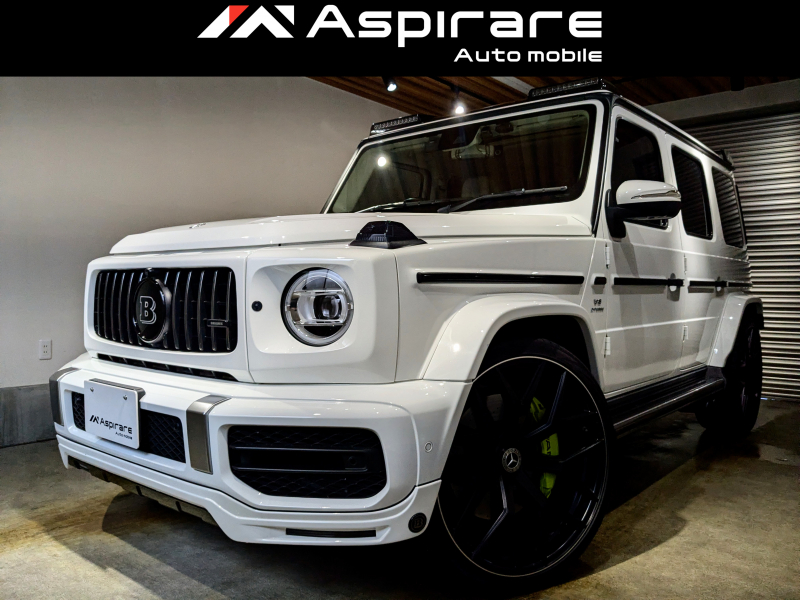 AMG Gクラス G63AMG　レザーエクスクルーシブPKG　BRABUSカスタム　WALD24インチアルミホイル　パワークラフトマフラー　マキアートベージュインテリア　サンルーフ