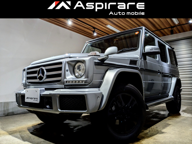 メルセデスベンツ Gクラス G350dロング　ラグジュアリーPKG　サンルーフ　ブラックレザーシート　ハーマンカードンサウンド　全席シートヒーター　パラジウムシルバー　