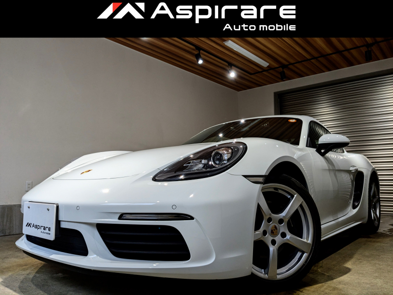 ポルシェ 718 ケイマン PDK 　スポーツエギゾーストシステム　スポーツクロノパッケージ　ケイマンS19インチアルミホイル　PCMナビ　リアカメラ　Carplay接続　GTステアリング　新車ワンオーナー