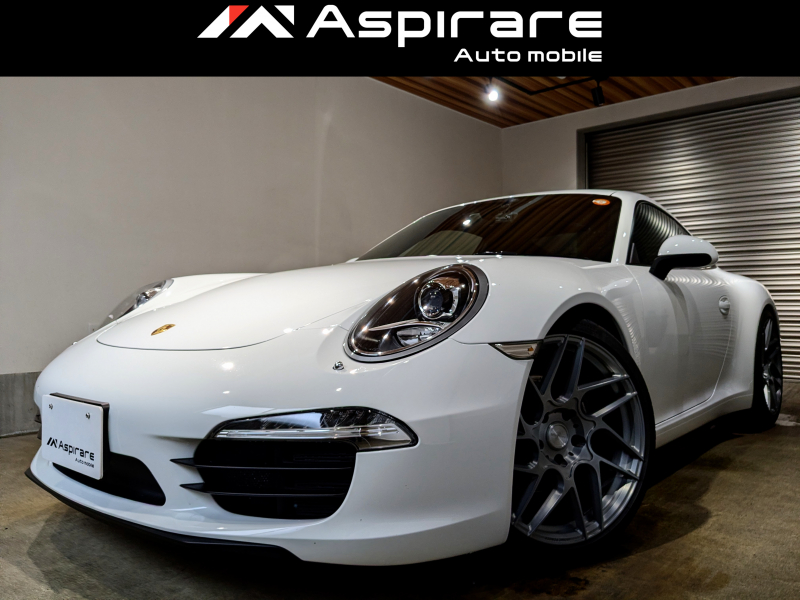 ポルシェ 911(Type991.1) カレラ　3.4PDK　スポーツクロノパッケージ　スポーツエグゾーストマフラー　スポーツデザインステアリング　ブラックレザーシート　Atomic　Forged20インチアルミホイール　クリアテールライト　
