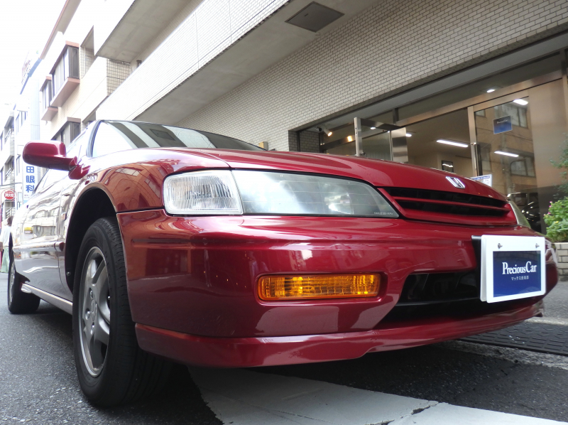 ホンダ アコードクーペ CD7 2.2Vi V-TEC+PGM-F1 Bordeaux-RedPearl 4AT HONDA of AMERIKA Left-Handle FullAERO Built-inGarage