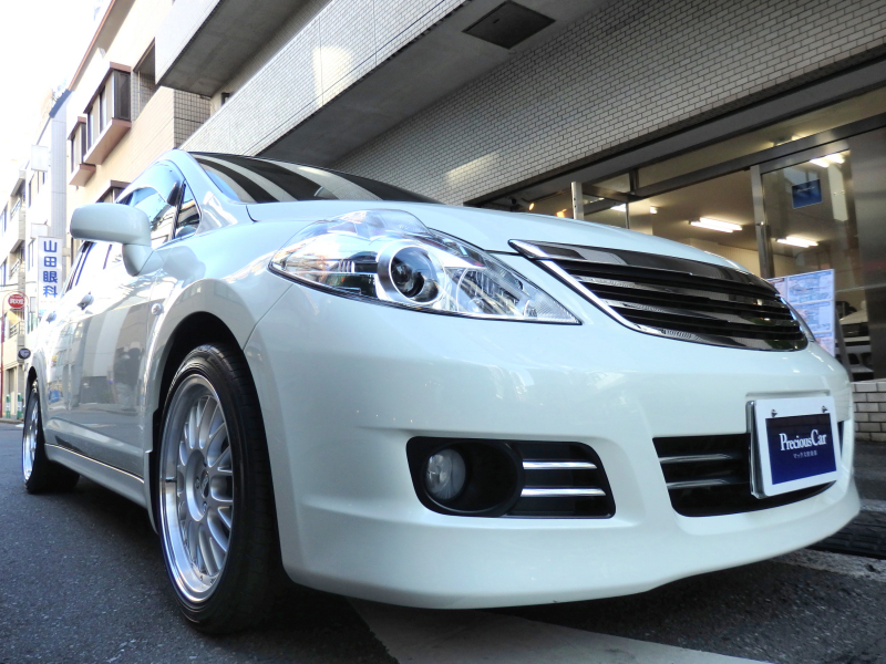 日産 ティーダ Axis 1.5 CVT Nismo-Suspension＆TowerBar＆Muffler BBS-LM17AW Blackleather-Interior AUTEC-CompleteModel Built-inGarage