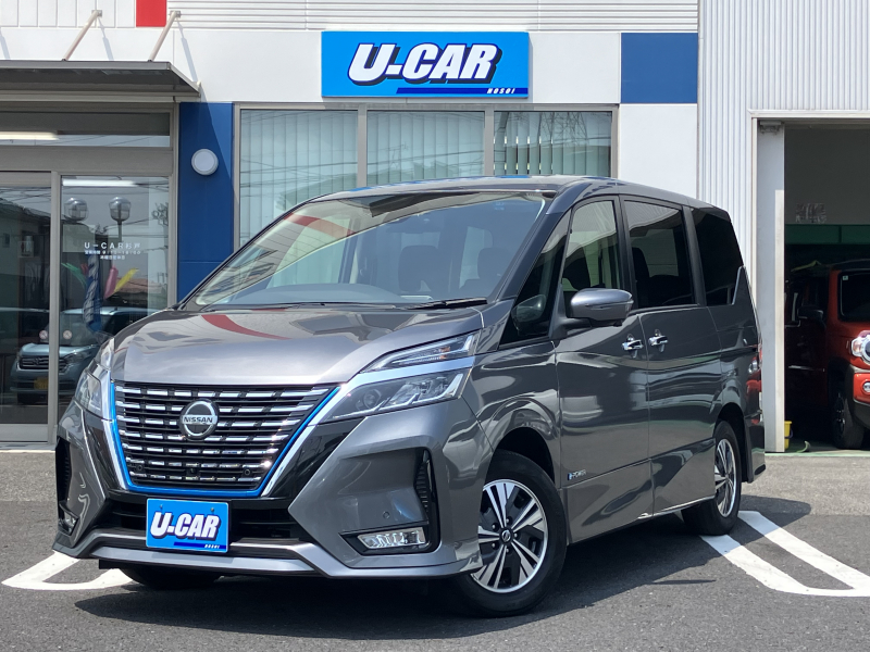 日産 セレナ e－パワー　ハイウェイスターV　ワンオーナー・ナビ・アラビュー・ETC・前後ドラレコ・両側パワスラ・プロパイロット・フリップダウンモニター・BSM・エマブレ・禁煙車