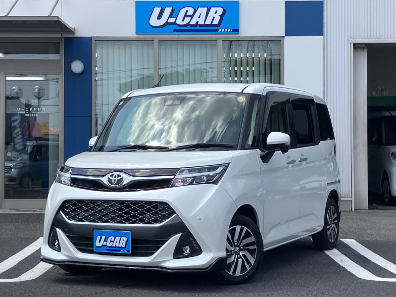 トヨタ タンク カスタムG　純正ナビ・バックカメラ・前後ドラレコ・両側電動スライドドア・LEDライト・クルコン・オートライト・フルセグ・衝突軽減ブレーキ・スペアタイヤ・禁煙車
